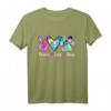 Peace Love Dogs Hundepfote Batikmuster T-Shirt – Lustiges Geschenk für Hundeliebhaber, Hundemamas & Tierärzte zum Muttertag & Geburtstag