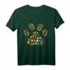 Hundepfote Blumen Hundemama T-Shirt – Perfektes Geschenk für Hundebesitzerinnen & Hundefreundinnen