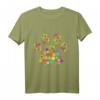 Hundepfote Blumen Hundemama T-Shirt – Perfektes Geschenk für Hundebesitzerinnen & Hundefreundinnen