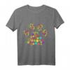 Hundepfote Blumen Hundemama T-Shirt – Perfektes Geschenk für Hundebesitzerinnen & Hundefreundinnen