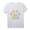 Hundepfote Blumen Hundemama T-Shirt – Perfektes Geschenk für Hundebesitzerinnen & Hundefreundinnen