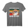 Herren Best Pomeranian Dad Ever Bester Hunde Papa Vatertag T-Shirt – Lustiges Geschenk für Zwergspitz Liebhaber & Hundebesitzer