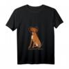 Damen Süßer Ridgeback Welpen liebt Hundemama T-Shirt mit V-Ausschnitt – Perfekt als Geschenk für Hundemütter & Hundeliebhaber