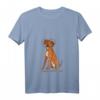 Damen Süßer Ridgeback Welpen liebt Hundemama T-Shirt mit V-Ausschnitt – Perfekt als Geschenk für Hundemütter & Hundeliebhaber