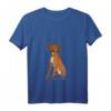 Damen Süßer Ridgeback Welpen liebt Hundemama T-Shirt mit V-Ausschnitt – Perfekt als Geschenk für Hundemütter & Hundeliebhaber