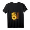 Damen Sonnenblumen-Hundemama – Pitbull T-Shirt mit V-Ausschnitt für Hunde- und Pitbull-Liebhaber, ideales Geschenk zum Geburtstag, Weihnachten & Muttertag