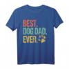 Retro Vintage Best Dog Dad Ever Hundepapa Vatertag Geschenk T-Shirt – Perfektes Geschenk für Hundeliebhaber und Tierfans
