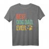 Retro Vintage Best Dog Dad Ever Hundepapa Vatertag Geschenk T-Shirt – Perfektes Geschenk für Hundeliebhaber und Tierfans