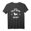 Der mit dem Dackel geht Herrchen Hundepapa T-Shirt - Lustiges Geschenk für Hundeliebhaber, Dackel Fans & Hundebesitzer zu Weihnachten & Geburtstag