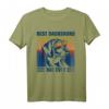 Vintage Best Dachshund Dad Ever T-Shirt – Cool Wiener Dackel Papa Geschenk für Vatertag, Geburtstag & Weihnachten