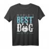 Herren Bester Hunde Dad T-Shirt – Stolzer Husky Papa mit 'Weltbester Hundevater' Schriftzug, ideales Geschenk für Hundehalter und Husky-Liebhaber