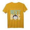 Herren Bester Hunde Dad T-Shirt – Stolzer Husky Papa mit 'Weltbester Hundevater' Schriftzug, ideales Geschenk für Hundehalter und Husky-Liebhaber
