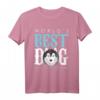 Herren Bester Hunde Dad T-Shirt – Stolzer Husky Papa mit 'Weltbester Hundevater' Schriftzug, ideales Geschenk für Hundehalter und Husky-Liebhaber