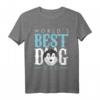 Herren Bester Hunde Dad T-Shirt – Stolzer Husky Papa mit 'Weltbester Hundevater' Schriftzug, ideales Geschenk für Hundehalter und Husky-Liebhaber