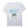 Herren Bester Hunde Dad T-Shirt – Stolzer Husky Papa mit 'Weltbester Hundevater' Schriftzug, ideales Geschenk für Hundehalter und Husky-Liebhaber