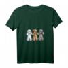 Damen Süßes Pudel Trio T-Shirt – Hundeliebhaber Geschenk mit Comic-Design für Gassi, Hundeshows & Weihnachten
