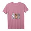 Damen Süßes Pudel Trio T-Shirt – Hundeliebhaber Geschenk mit Comic-Design für Gassi, Hundeshows & Weihnachten