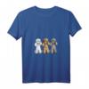 Damen Süßes Pudel Trio T-Shirt – Hundeliebhaber Geschenk mit Comic-Design für Gassi, Hundeshows & Weihnachten