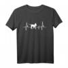 Heartbeat Herzschlag Design Malinois Welpe T-Shirt – Vintage Hundeporträt für Hundeliebhaber und Malinois Fans