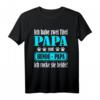 Herren T-Shirt: Ich habe zwei Titel, ich rocke sie beide – Papa & Hundepapa | Stolzes Vatertagsgeschenk für Hundeliebhaber