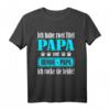 Herren T-Shirt: Ich habe zwei Titel, ich rocke sie beide – Papa & Hundepapa | Stolzes Vatertagsgeschenk für Hundeliebhaber