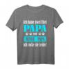 Herren T-Shirt: Ich habe zwei Titel, ich rocke sie beide – Papa & Hundepapa | Stolzes Vatertagsgeschenk für Hundeliebhaber