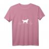 Damen Labrador Golden Retriever Herzschlag EKG Hunde T-Shirt mit V-Ausschnitt – Niedliches & Cooles Tiermotiv