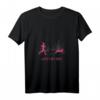 Damen Läuft bei uns Hundesport Zughundesport Running Canicross T-Shirt mit V-Ausschnitt – Perfekt für Läuferinnen und Hundesportlerinnen