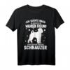 Schnauzer Motiv Gassi Hundesport T-Shirt – Perfektes Geschenk für Hundebesitzer, Hundetrainer & Agility-Fans