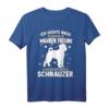 Schnauzer Motiv Gassi Hundesport T-Shirt – Perfektes Geschenk für Hundebesitzer, Hundetrainer & Agility-Fans