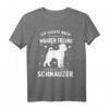 Schnauzer Motiv Gassi Hundesport T-Shirt – Perfektes Geschenk für Hundebesitzer, Hundetrainer & Agility-Fans