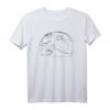 Igel Herbst - One Line Drawing T-Shirt mit Waldtiermotiv für Natur- und Tierliebhaber