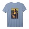 Mona Lisa Igel Lustiges Kunst T-Shirt - Originelles Indie Design für Igel-Fans, Trendige Retro & Vintage Mode