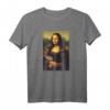 Mona Lisa Igel Lustiges Kunst T-Shirt - Originelles Indie Design für Igel-Fans, Trendige Retro & Vintage Mode