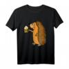 Lustiges Igel-Trinkendes Bier T-Shirt zum HapFrog - Humorvolles Tier- und Bierliebhaber-Shirt