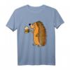Lustiges Igel-Trinkendes Bier T-Shirt zum HapFrog - Humorvolles Tier- und Bierliebhaber-Shirt