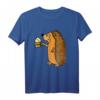 Lustiges Igel-Trinkendes Bier T-Shirt zum HapFrog - Humorvolles Tier- und Bierliebhaber-Shirt