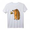 Lustiges Igel-Trinkendes Bier T-Shirt zum HapFrog - Humorvolles Tier- und Bierliebhaber-Shirt