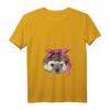 Damen Igel-Bewusstsein für Brustkrebs mit rosa Schleife T-Shirt mit V-Ausschnitt – Unterstützung für Brustkrebs-Überlebende & Familie