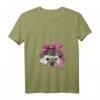 Damen Igel-Bewusstsein für Brustkrebs mit rosa Schleife T-Shirt mit V-Ausschnitt – Unterstützung für Brustkrebs-Überlebende & Familie