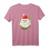 Igel Licht Weihnachten Hut Zuckerstange Pyjama – Festlicher Tierpyjama für Weihnachten & Geburtstag, bequem und kuschelig