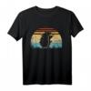Retro Sonnenuntergang Igel Hedgie Hoglet Girl Pet Lover T-Shirt – Süßes Geschenk für Tierliebhaberinnen und Igel-Fans, perfekt zum Geburtstag