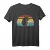 Retro Sonnenuntergang Igel Hedgie Hoglet Girl Pet Lover T-Shirt – Süßes Geschenk für Tierliebhaberinnen und Igel-Fans, perfekt zum Geburtstag
