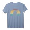 Retro Sonnenuntergang Igel Hedgie Hoglet Girl Pet Lover T-Shirt – Süßes Geschenk für Tierliebhaberinnen und Igel-Fans, perfekt zum Geburtstag
