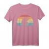 Retro Sonnenuntergang Igel Hedgie Hoglet Girl Pet Lover T-Shirt – Süßes Geschenk für Tierliebhaberinnen und Igel-Fans, perfekt zum Geburtstag