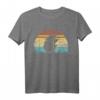 Retro Sonnenuntergang Igel Hedgie Hoglet Girl Pet Lover T-Shirt – Süßes Geschenk für Tierliebhaberinnen und Igel-Fans, perfekt zum Geburtstag