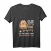 Damen It's Not Always Easy To Hug Igel T-Shirt - Lustiges Tierliebhaber-Shirt mit V-Ausschnitt, Perfekt als Weihnachts- oder Geburtstagsgeschenk für Igel-Fans und Tierliebhaberinnen