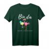 Bin da kann losgehen Flamingo mit Sekt T-Shirt - Lustiges Partyshirt für Mädelsabend & Feierfreunde