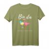 Bin da kann losgehen Flamingo mit Sekt T-Shirt - Lustiges Partyshirt für Mädelsabend & Feierfreunde