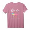 Bin da kann losgehen Flamingo mit Sekt T-Shirt - Lustiges Partyshirt für Mädelsabend & Feierfreunde